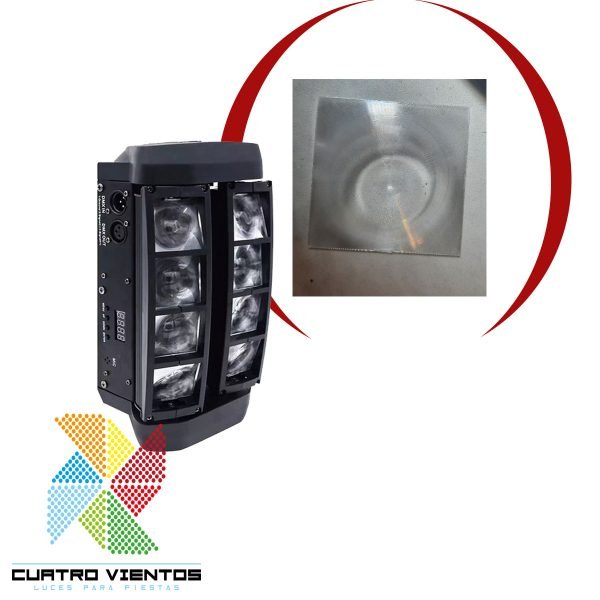 Lentes para Mini Spider Efecto Led 8x3w